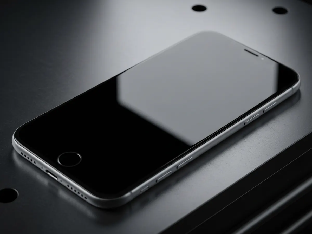 iPhone com ecrã novo perfeito, vidro reflectivo intacto